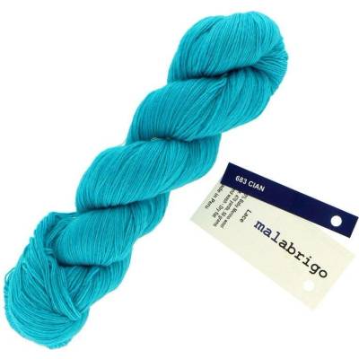 Malabrigo Lace 683 Cian azúrově modrá