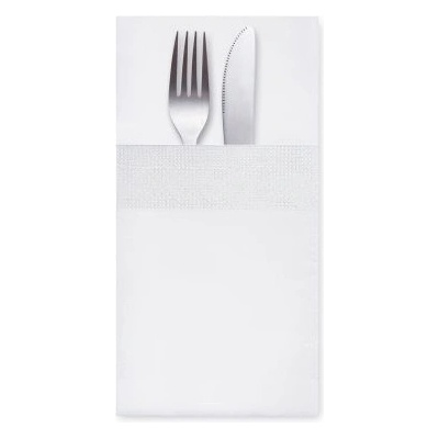 PAP FSC Mix Ubrousek CutleryStar 3V bílý 200 ks 40x40cm