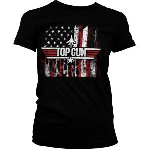 HYBRIS дамска тениска Top Gun - America - Black - HYBRIS - PM-5-TTG022-H85-15-BK