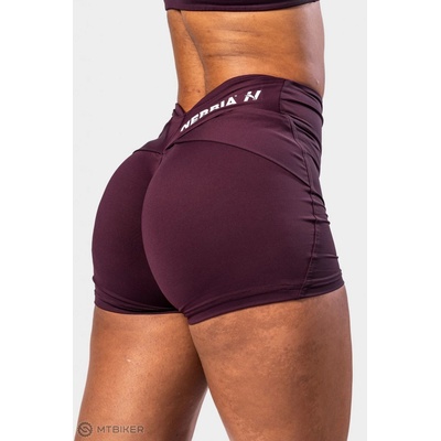 Nebbia Strong Beauty 428 dámské kraťasy tmavě červená