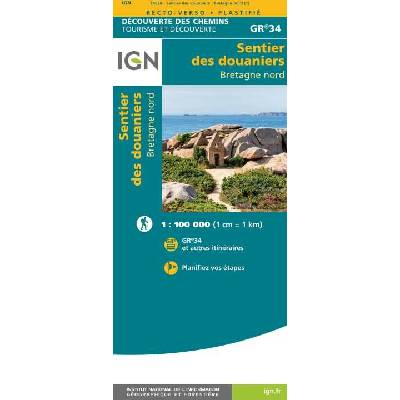 mapa Bretagne nord 1:100 t.