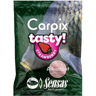 Sensas Posilňovač Carpix Powder Carp Tasty Strawberry 300 g