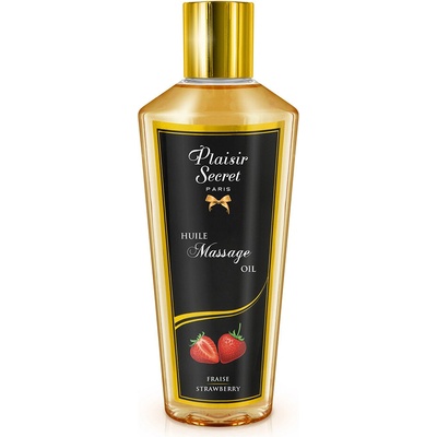 Plaisir Secret Přírodní masážní olej jahoda 250 ml