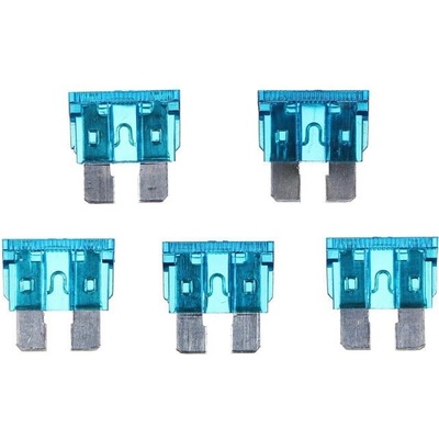 Sada nožových automobilových pojistek MECHANIC FUSE SET 15A, 100ks SIXTOL