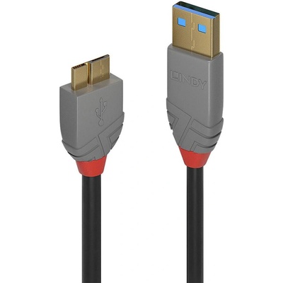 Lindy 36767 USB, USB 3.2 Gen 1 (3.1 Gen 1) USB A Micro-USB B, 2m, černý