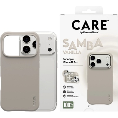 Panzer Калъф CARE - Fashionable Samba, iPhone 17 Pro, MagSafe, Vanilla (5715685027178)