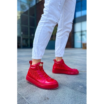 Chekich Мъжки боти с връзки ch973 - Червени #385139 (385139_Червен)