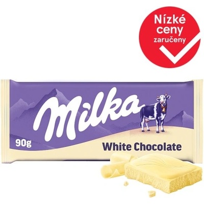 Milka White bílá čokoláda z alpského mléka 90 g