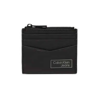 Calvin Klein Jeans Калъф за кредитни карти Logo Plaqueid Cardholder W/Zip K50K510130 Черен (Logo Plaqueid Cardholder W/Zip K50K510130)