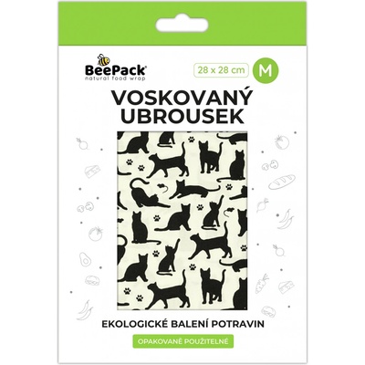 Beepack Voskovaný ubrousek Černé kočky 28x28cm
