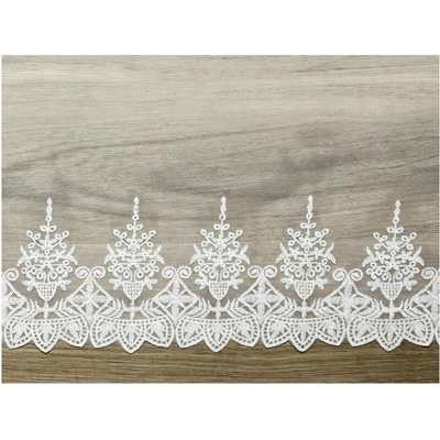 PartyDeco.pl Dekorační krajka IVORY, 45 cm x 9 m