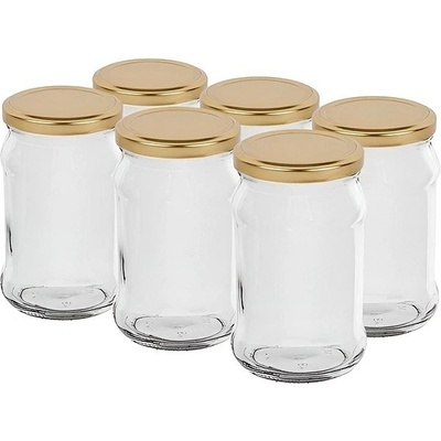 BROWIN Zaváracie poháre s viečkom TWIST 6ks x 300ml
