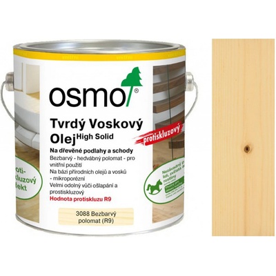 Osmo 3089 Tvrdý voskový olej protiskluzový 0,75 l Bezbarvý extra