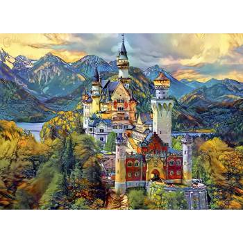 Image 1 of Bluebird Puzzle - Puzzle Neuschwanstein Castle, Fussen, Germany - 1 000 piese