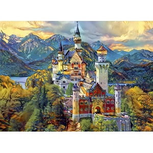 Bluebird Puzzle - Puzzle Neuschwanstein Castle, Fussen, Germany - 1 000 piese