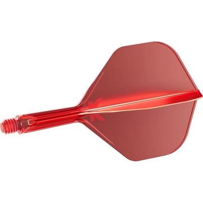 Target K-Flex červené, No2 letky a krátke násadky na šípky