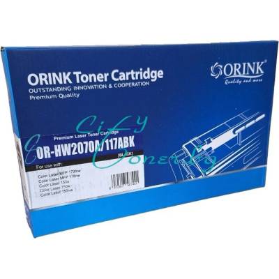 Compatible HP W2070A-117A Black ORINK Съвместима тонер касета (W2070A-117A BL)