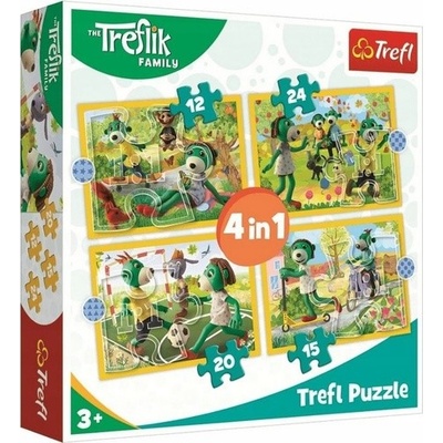 Puzzle Treflíci Zábava 4v1
