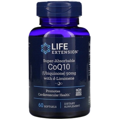 Life Extension Super Absorbable CoQ10 with d-Limonene 50 mg [60 Гел капсули]