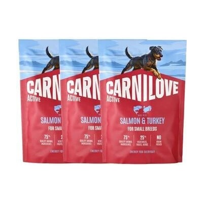 Carnilove Active Dog Salmon & Turkey Adult Small Breeds 3 x 1,5 kg