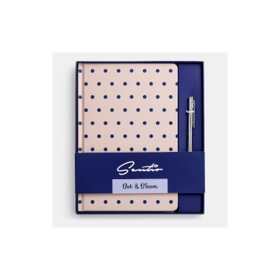 Sentio Бележник с химикалка A5 Polka Dots 80 листа