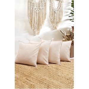 Mila Home Kомплект от 4 калъфки за възглавници от органичен памук 43x43 cm Natural - Mila Home (HKG-BULDAN-43x43-Dortlu)