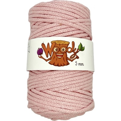 Woody Crafts Woody 5 mm – Pudrová růžová (50m)