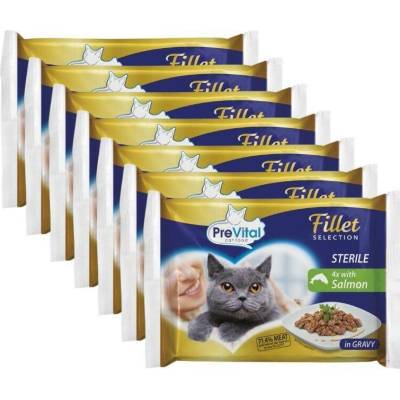 PreVital Sterile s lososem v omáčce 28 x 85 g