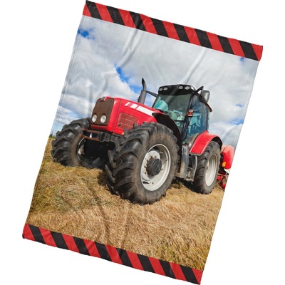 Detská deka Červený traktor