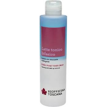 Biofficina Toscana dvoufázové tonizační mléko pro odstranění make-upu Double-Phase Toner Cream 200 ml