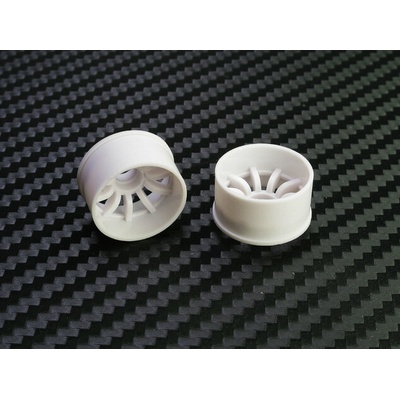 PN Racing Mini-Z 2WD Machine Cut 10 Spoke Rear Wheel R3 White