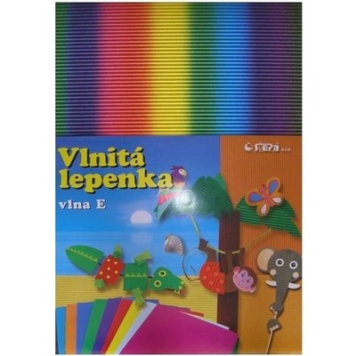 Lepenka E-Welle 260g 34,5x24,5 cm/10l DUHA rovná