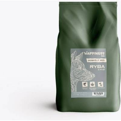 Happiness Goodness Grains Adult ryba s rýží 10 kg