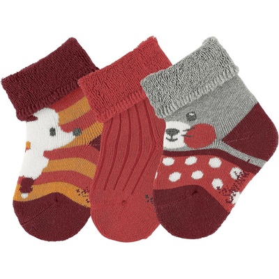 Sterntaler Бебешки хавлиени чорапи Sterntaler, за момиче - 3 чифта