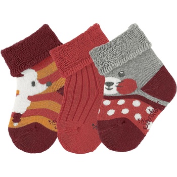 Sterntaler Бебешки хавлиени чорапи Sterntaler, за момиче - 3 чифта