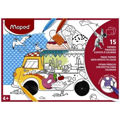 Omalovánky magické Maped A4 15ks mix