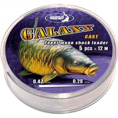 Katran Taper Mono Shock Leader Galaxy Cast 5x12 m 0,26-0,47 mm