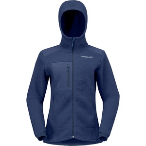 Norrøna Дамско поларено яке Norrøna Women's Trollveggen Warm3 Zip Hood Fleece jacket - Indigo Night (105-7311-0114)