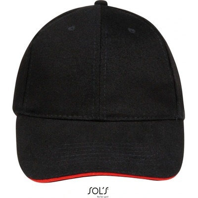 SOL's Collection Buffalo baseballová 6 panelová COT25810081499-black/red Černá/červená
