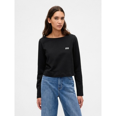 GAP Crop тениска VintageSoft Heavyweight GAP GAP | Cheren | ЖЕНИ | XXS