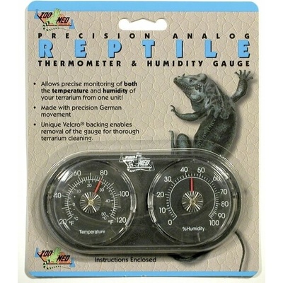 Zoo Med Thermometer/Hygrometer analog Teplomer s vlhkomerom