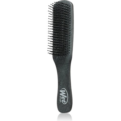 Wet Brush Detangler Brown Leather kefa na vlasy pre mužov Black 1 ks
