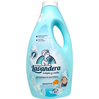 La Antigua Lavandera течен перилен препарат, 2.49л, 83 пранета, Невен, Сензитив