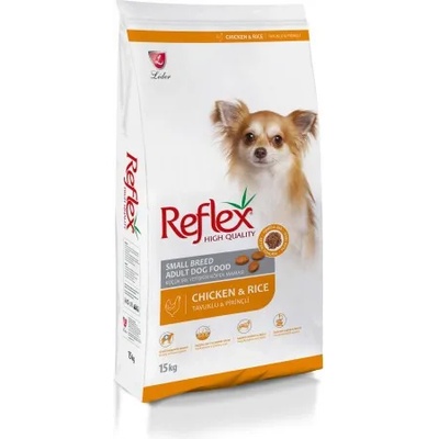 LIDER Reflex Small Breed Adult Dog Food with Chicken - Пълноценна храна за израснали кучета от дребни породи с пилешко месо 15 кг, Турция