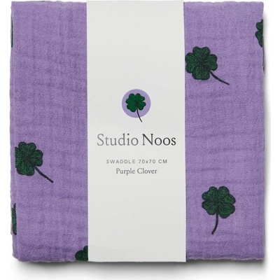 Studio Noos Swaddle zavinovačka Print Medium Purple Clover