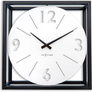 NeXtime Стенен или настолен часовник Time Frame (3537WI) Будилник