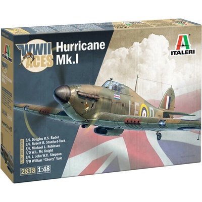 ITALERI Model Kit letadlo 2838 Hurricane Mk.I aces 1:48