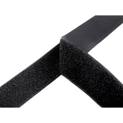 Suchý zip háček + plyš šíře 38 mm 2 černá