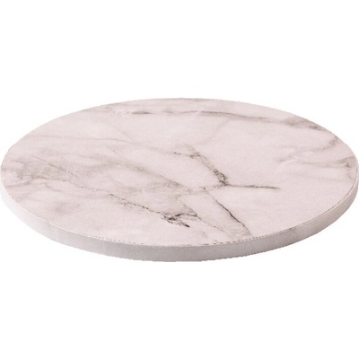 Decora Podnos pevný kruh Biely mramor 30cm