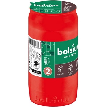 Bolsius Червена свещ Bolsius Memorial с горене 40 часа (BO-RC4-LCA-R)